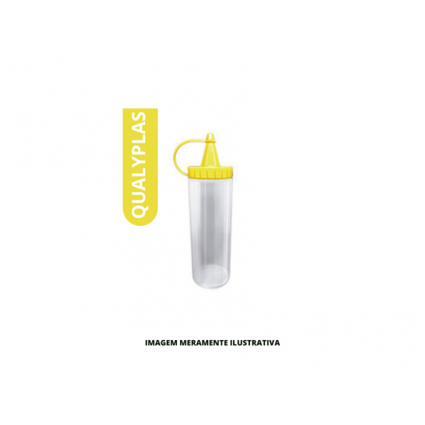 BISNAGA - QUALYPLAS - 250ml AMARELA - CX100